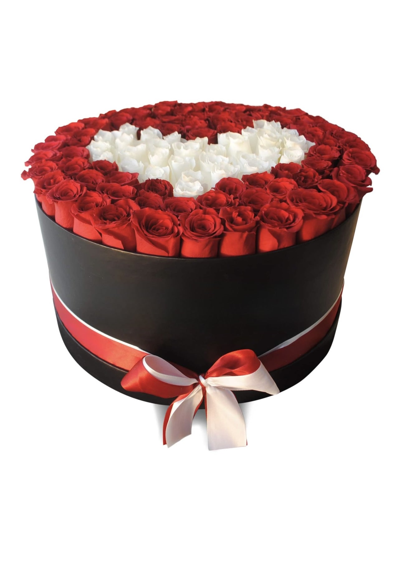 White Heart Shape Roses