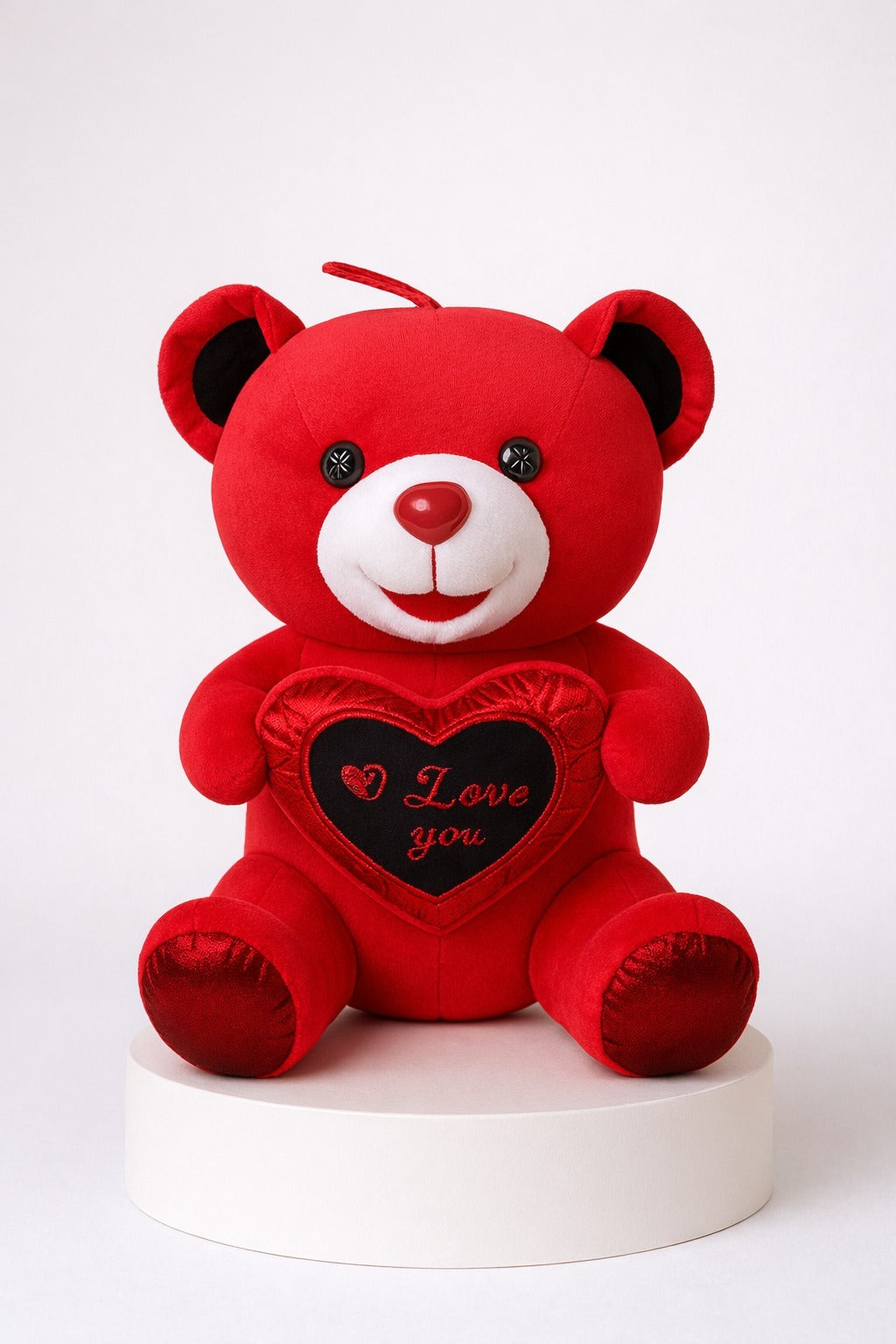 Red Love Teddy – 28 cm - Onlineflowersdubai.ae