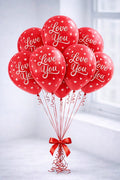 Round Love You Balloon Set – 10 pcs - Onlineflowersdubai.ae