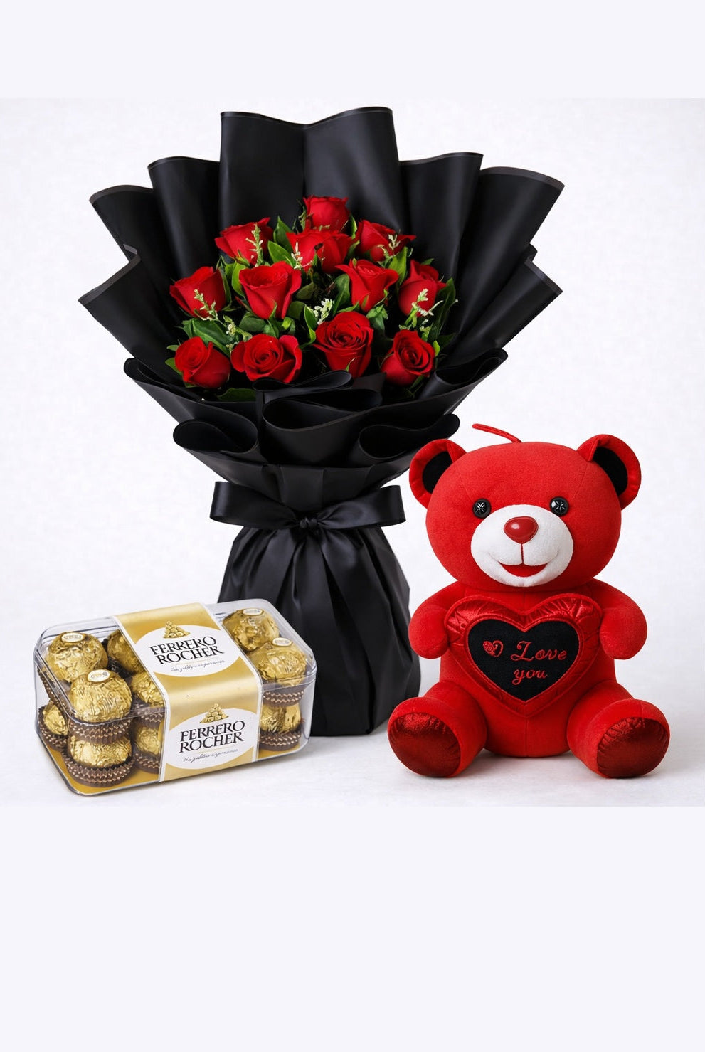 Romance Red Rose Combo - Onlineflowersdubai.ae
