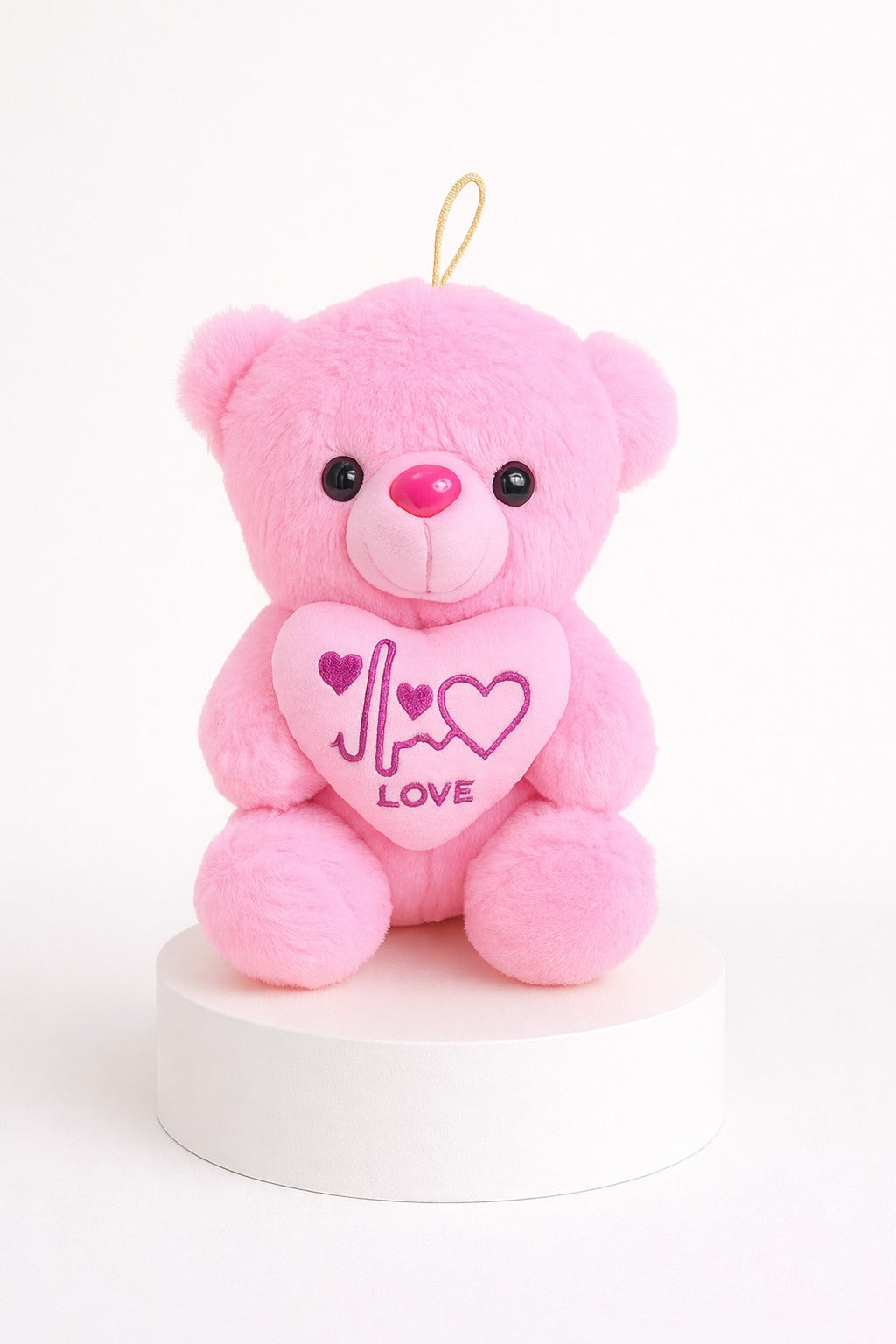 Pink Love Teddy – 28 cm - Onlineflowersdubai.ae